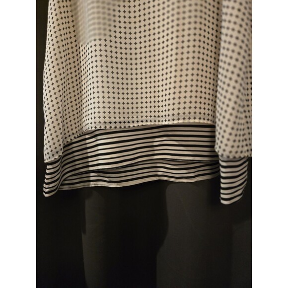 Max Studio Top Womens White Tank Blouse Shirt, Medium - Picture 5 of 8